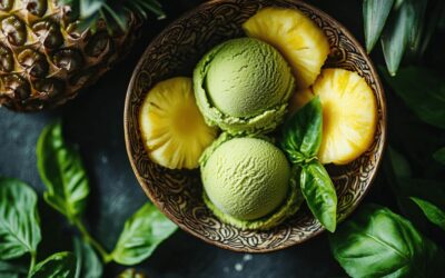 Les bienfaits minceur du sorbet ananas et basilic : un dessert sain et rafraichissant