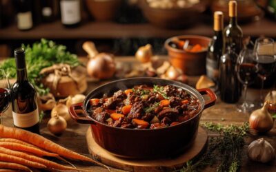 Quel vin rouge pour cuisiner un bœuf bourguignon ? L’art de choisir entre Bourgogne et Vallée du Rhône