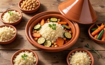 Couscous et tajine : nos idées recettes et repas simples et rapides pour un tajine de légumes à la menthe